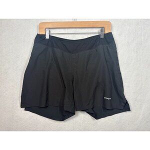 Patagonia Womens Strider Pro Shorts 57523 Black Brief Lined Athletic Size Medium